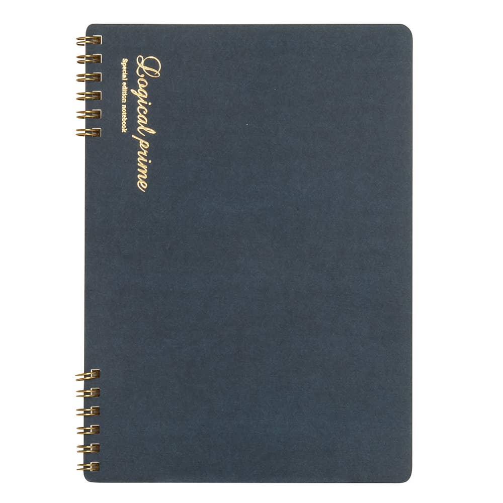 Logical Prime W Ring Smooth paper Notebook B5 size: Gray(Grid)