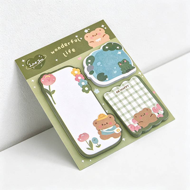 CouldNook : Kawaii Animal Sticky Note Set