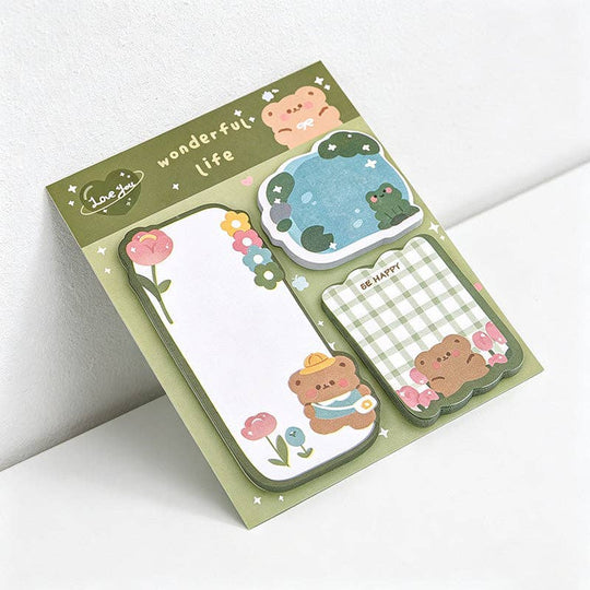 CouldNook : Kawaii Animal Sticky Note Set