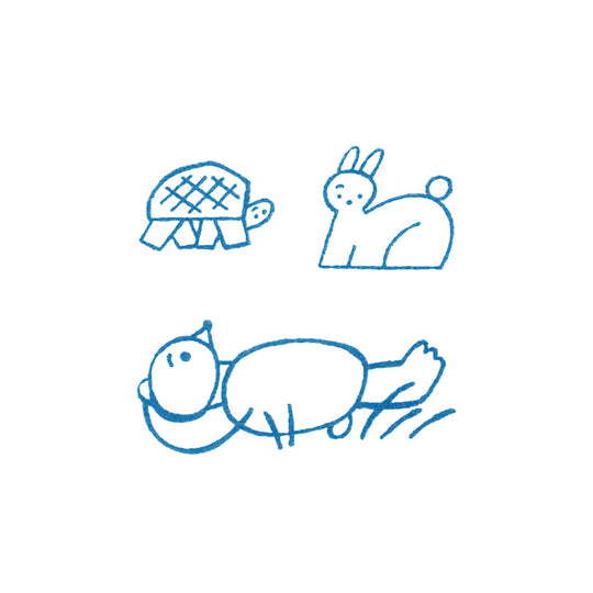 KING JIM : KORI JIRUSHI Color Acrylic Stamp : 3pcs Set