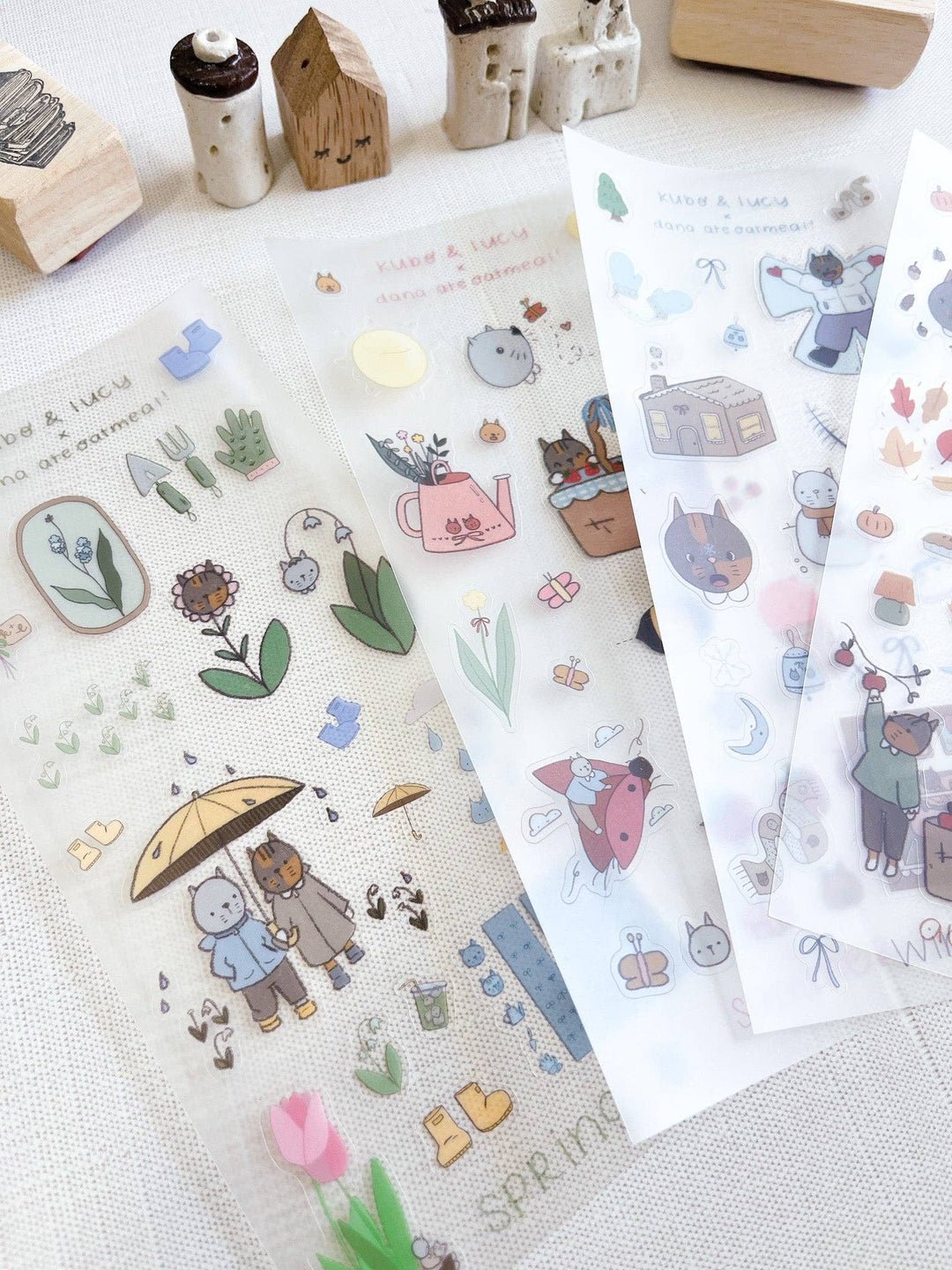 Kuboandlucy x Dana Ate Oatmeal : Four Seasons Sticker Sheet