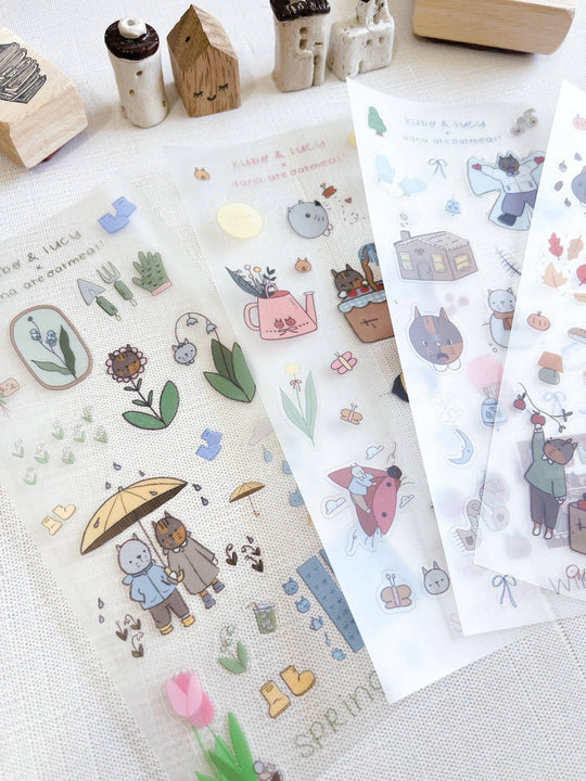 Kuboandlucy x Dana Ate Oatmeal : Four Seasons Sticker Sheet
