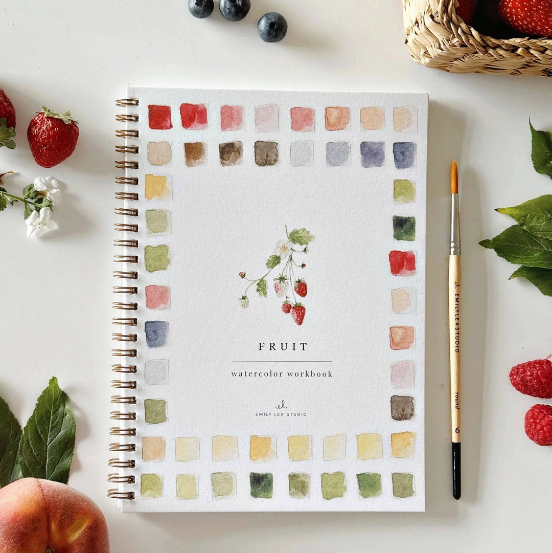 Emily Lex : Fruit watercolour workbook