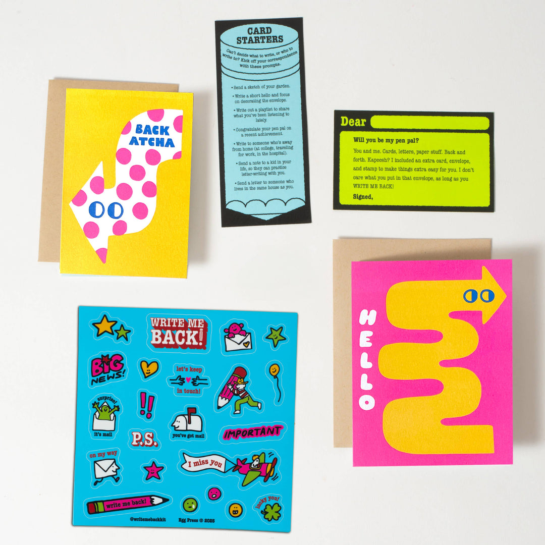 Egg Press Manufacturing : Hello Arrows Letter  Pen Pal Kit