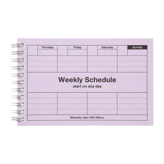 Mark's : Pocket Size Weekly Planner Undated 58 Weeks Dayfree