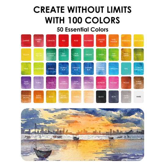 Grabie : All-In-One Premium Watercolour Set of 100