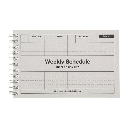 Mark's : Pocket Size Weekly Planner Undated 58 Weeks Dayfree