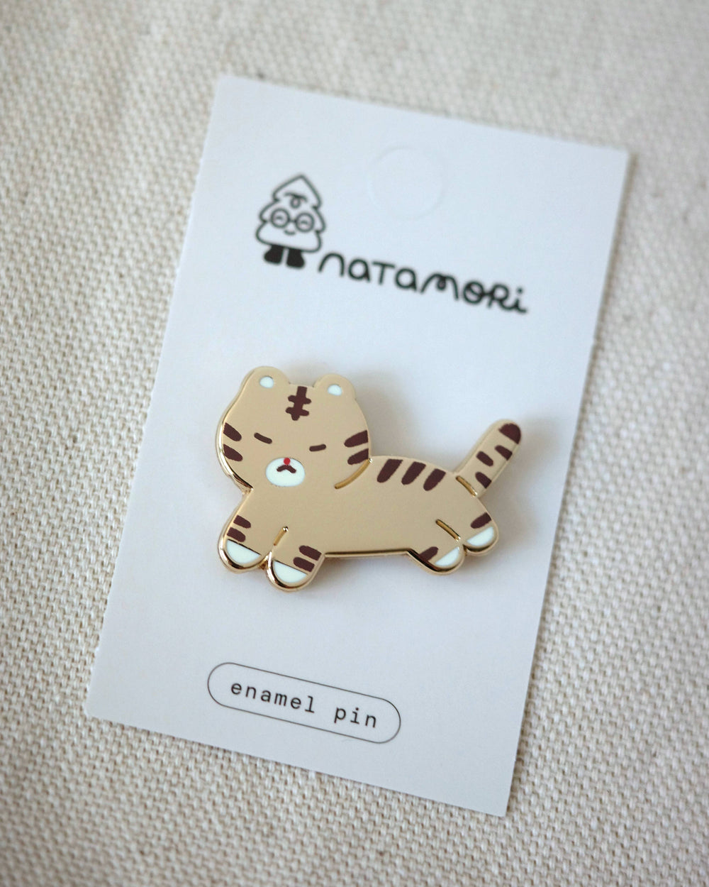 Natamori : enamel pin : Tiger