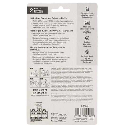 Tombow : MONO Air Touch Refill, 2-Pack