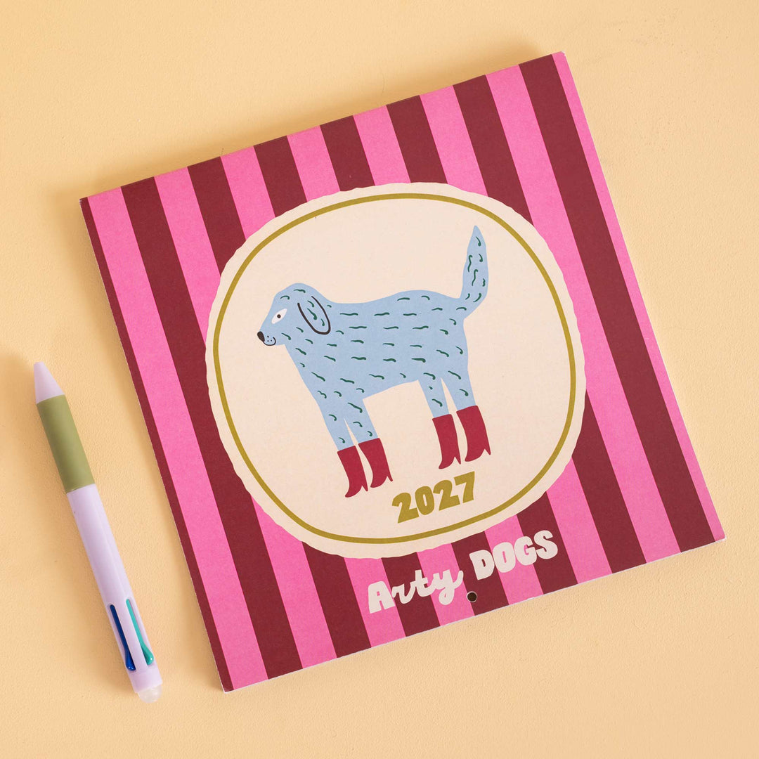 2027 Compact Wall Calendar | Arty Dogs