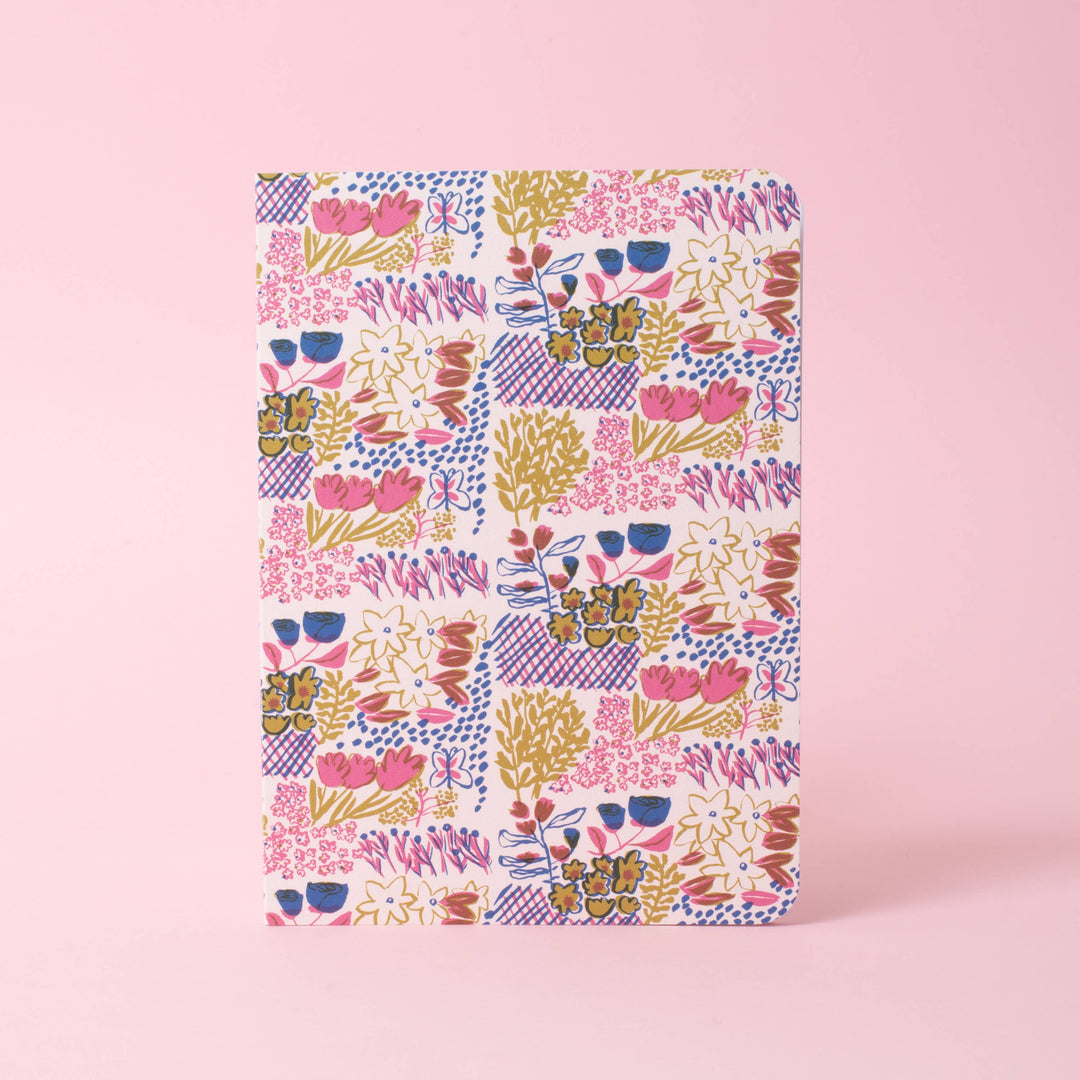 Egg Press Manufacturing : Garden Plots Pattern B6 Blank Notebook