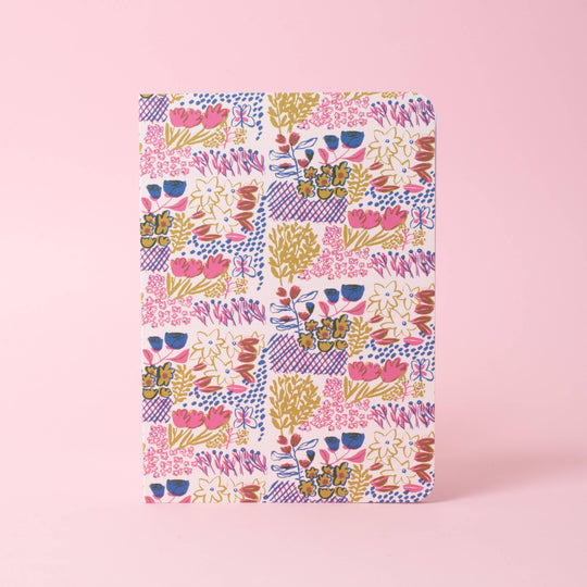 Egg Press Manufacturing : Garden Plots Pattern B6 Blank Notebook