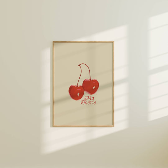 Artbaby : Ma Chérie Cherry Art Print