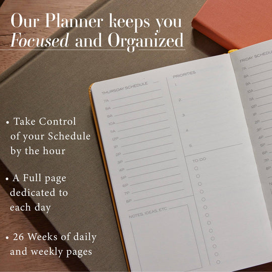 Anecdote : The Daily Planner - Hardcover with Library Buckram Cover