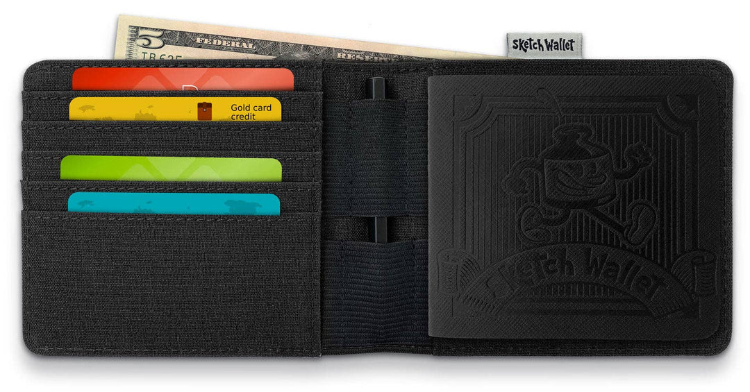 Inky's : Medium Canvas Sketch Wallet 2.0