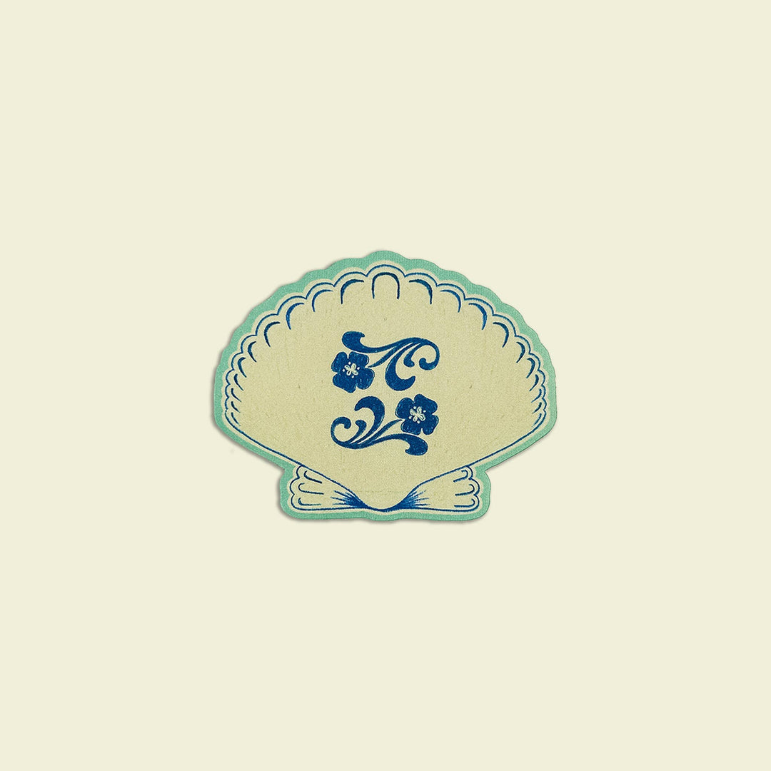Artbaby : Vintage Floral Seashell Sticker