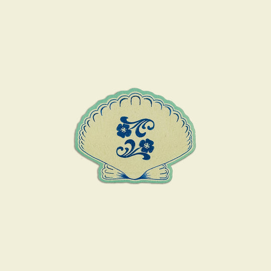 Artbaby : Vintage Floral Seashell Sticker