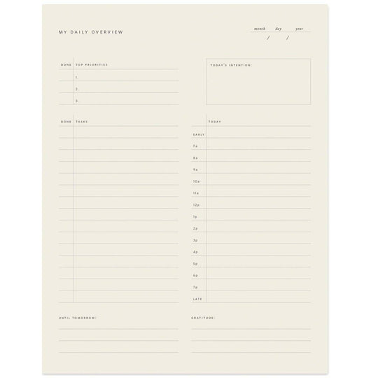 Ramona & Ruth : Daily Overview Notepad