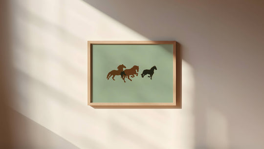 Artbaby : Wild Horses Horizontal Art Print