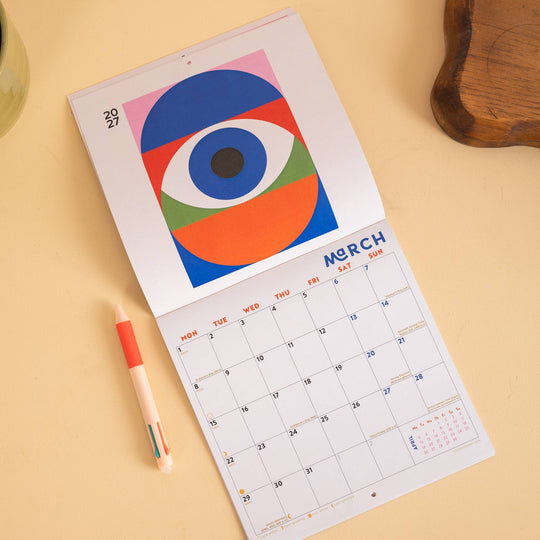 2027 Compact Wall Calendar | Modernist