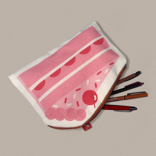 Maivan Goodies : Cake Canvas Zipper Pouch/Pencil Case