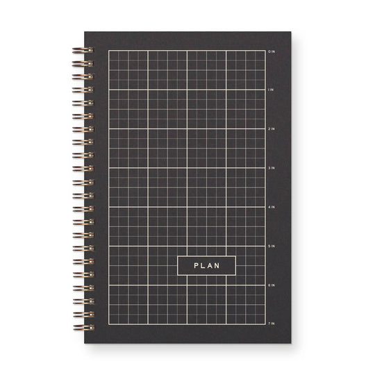 Ruff House : Ruler Grid Undated Weekly Planner Journal