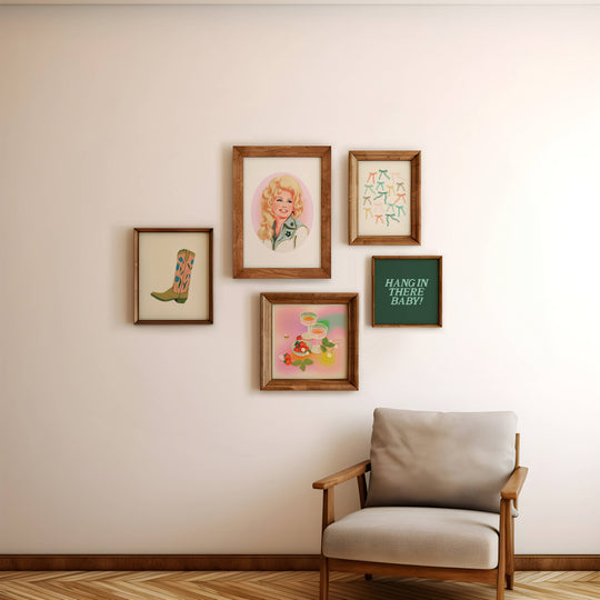 Artbaby : Strawberry Rainbow Cocktail Art Print