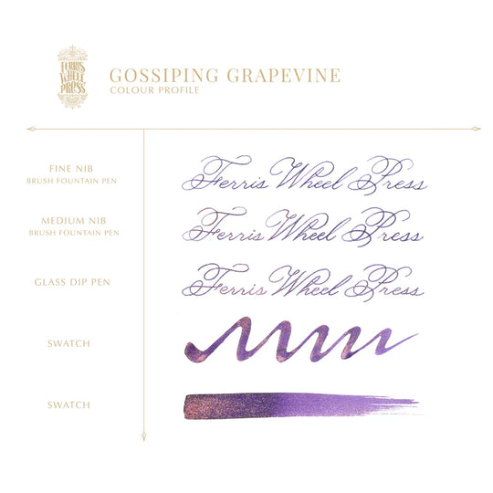 Ferris Wheel Press : 38ml Ink : Gossiping Grapevine