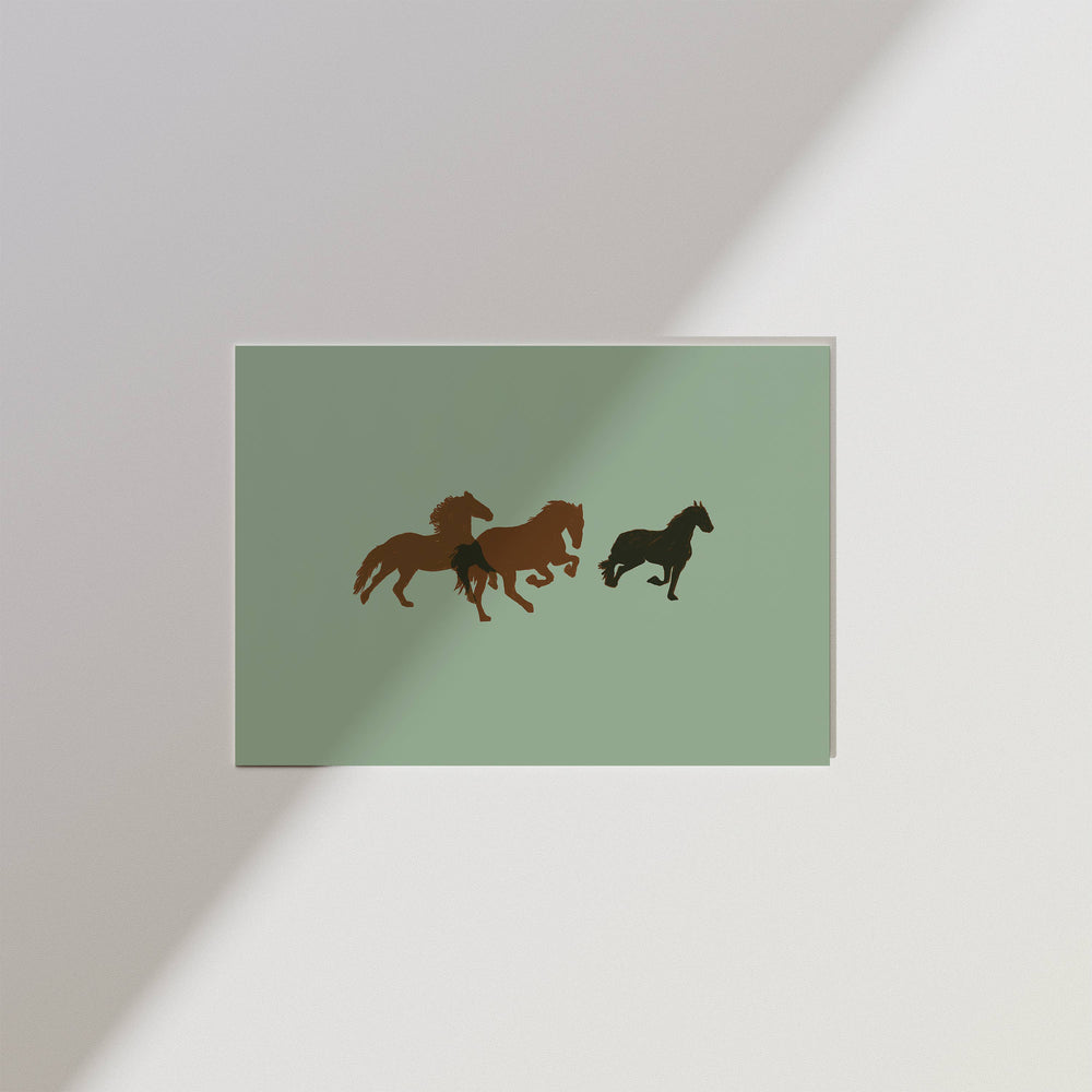 Artbaby : Wild Horses Horizontal Art Print