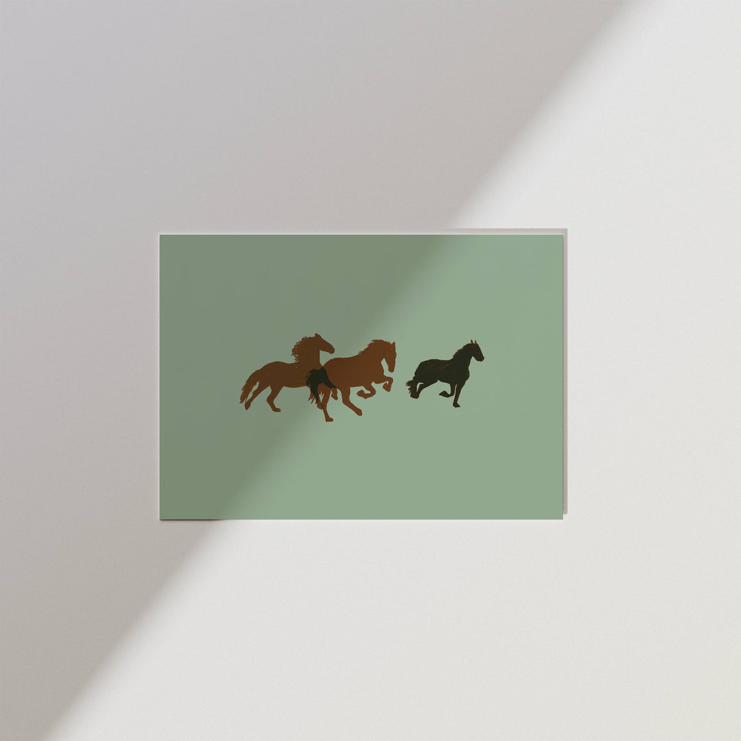 Artbaby : Wild Horses Horizontal Art Print