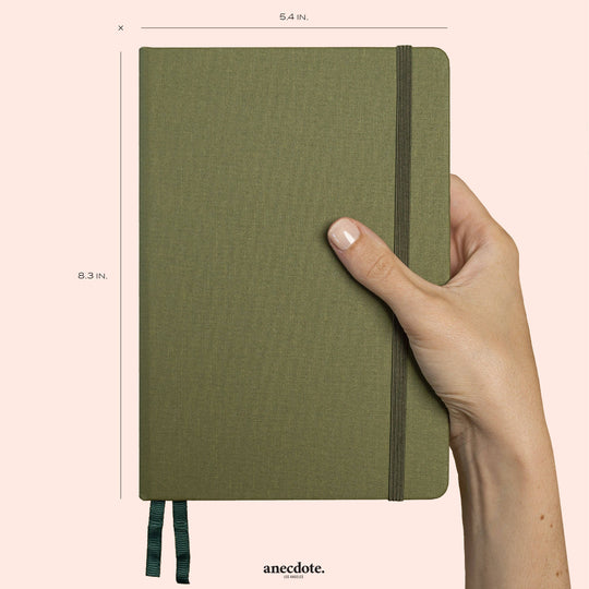 Anecdote : The Daily Planner - Hardcover with Library Buckram Cover