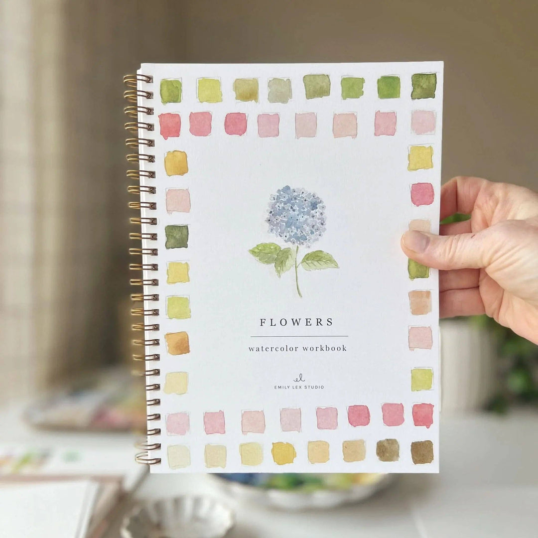 Emily Lex :  Flowers watercolour workbook