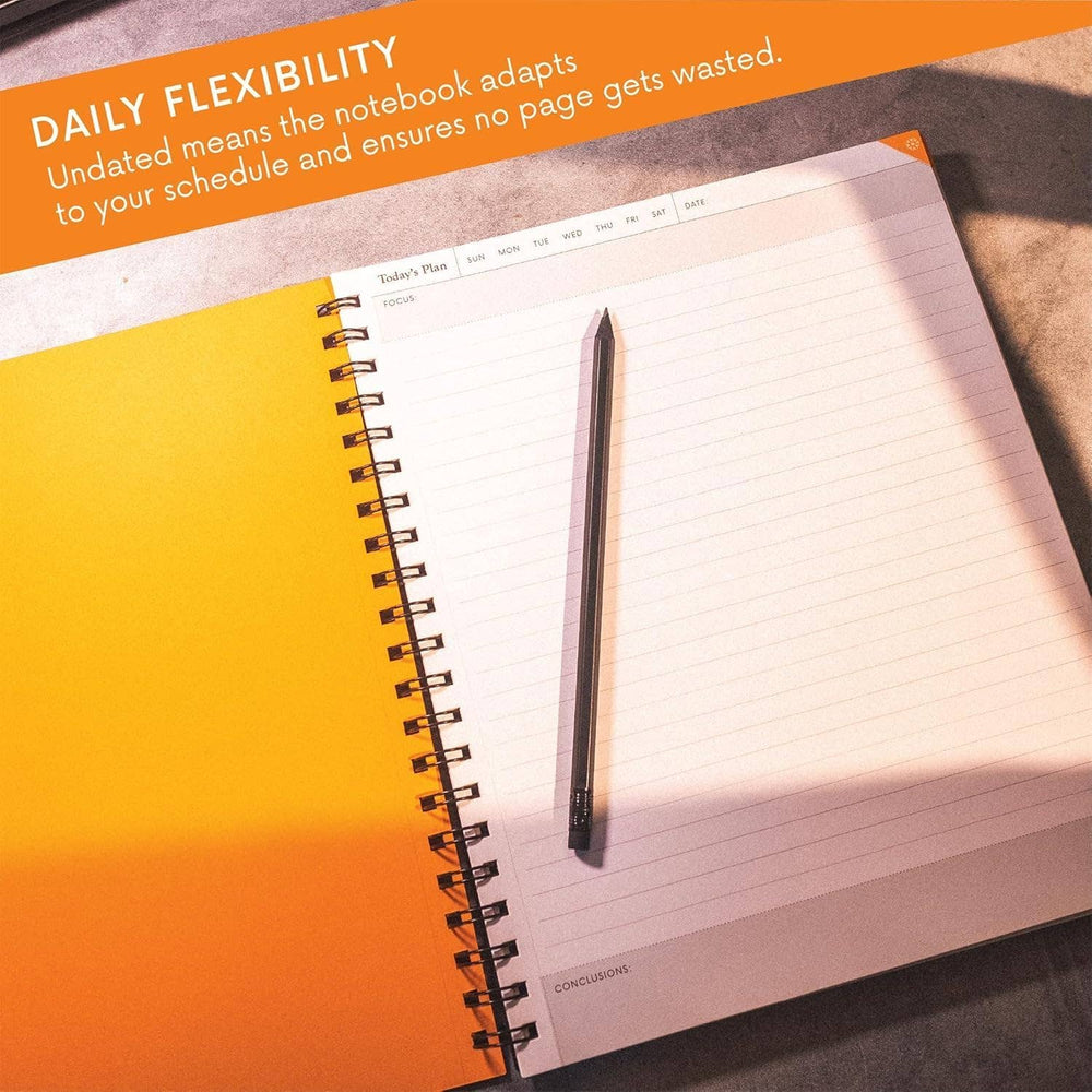 Notsu : Undated Daily Planner Notebook : A5