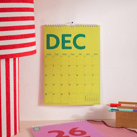 2026–2027 A4 Academic Year Calendar | Colourburst | August Start