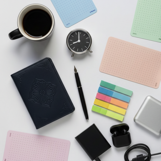 Notsu : Note Cards 3x5in : Chroma Colored Dot Grid
