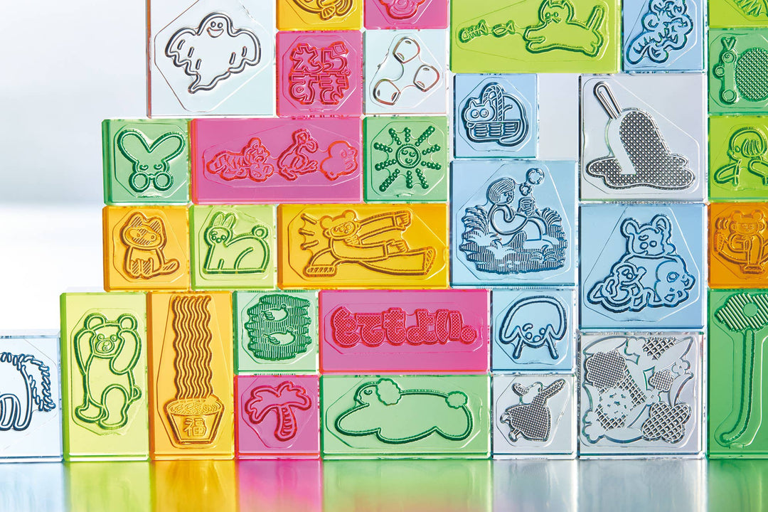 KING JIM : KORI JIRUSHI Color Acrylic Stamp : 3pcs Set