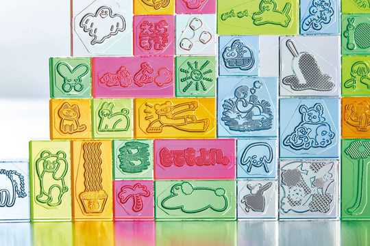 KING JIM : KORI JIRUSHI Color Acrylic Stamp : 3pcs Set