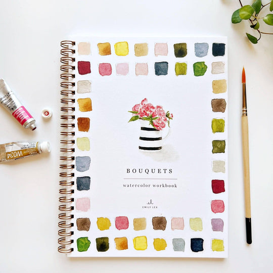 Emily Lex : Bouquets watercolour workbook