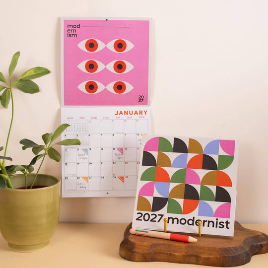 2027 Compact Wall Calendar | Modernist