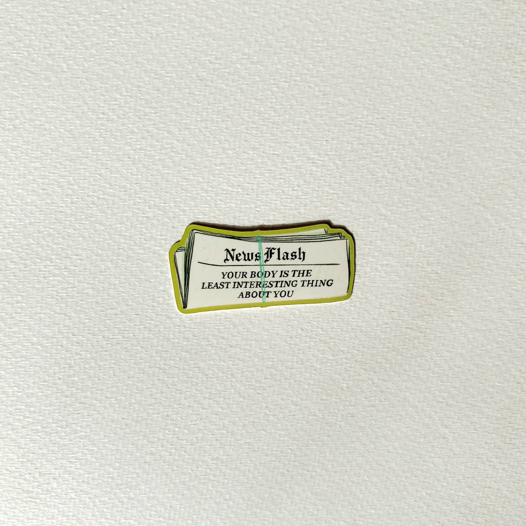 Artbaby : Newsflash Body Positivity Sticker