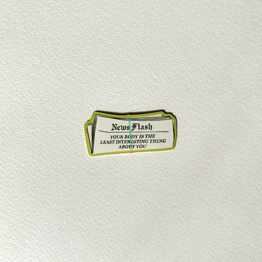 Artbaby : Newsflash Body Positivity Sticker