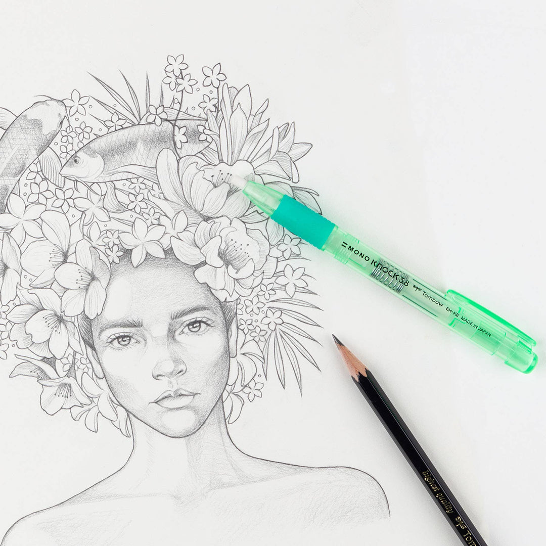 Tombow : MONO Knock Eraser : Green
