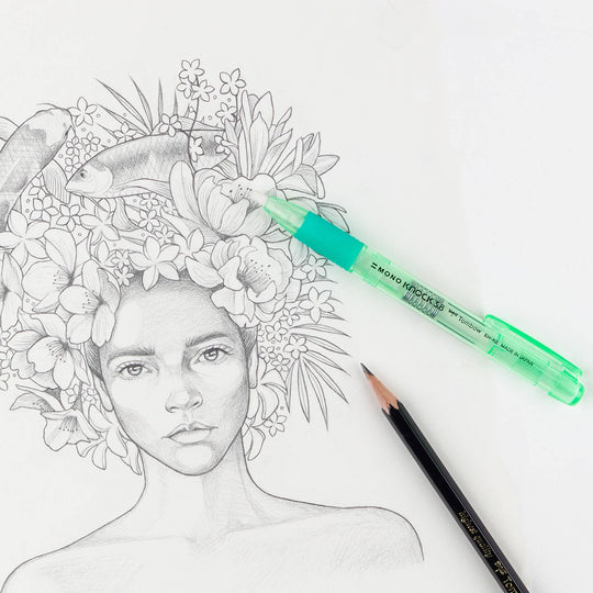 Tombow : MONO Knock Eraser : Green