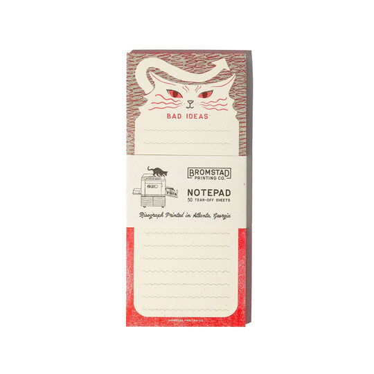 Bromstad Printing : Bad Ideas - Tall Risograph Notepad
