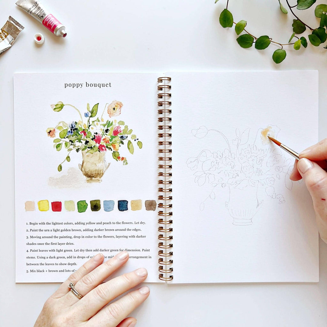 Emily Lex : Bouquets watercolour workbook