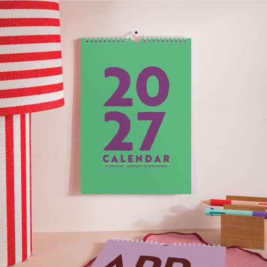 2027 Calendar | Colourburst | A4 | Sunday Start