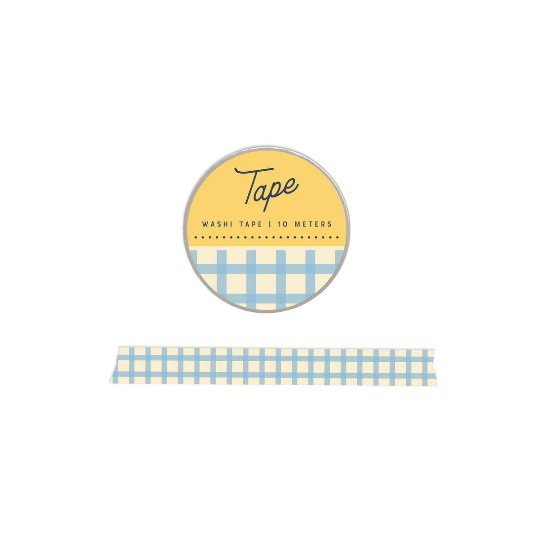 Ruff House : Gingham Washi Tape : Sky Blue