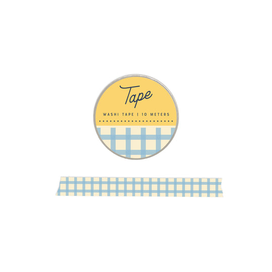 Ruff House : Gingham Washi Tape : Sky Blue