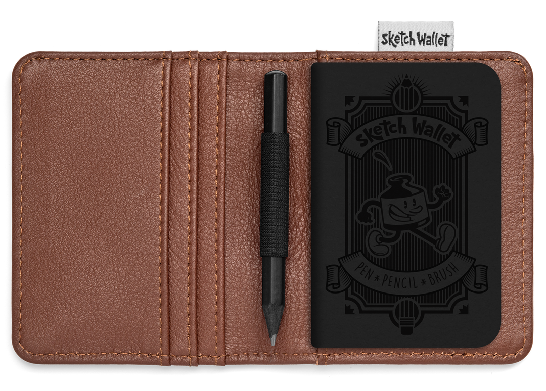 Inky's : Small Leather Sketch Wallet