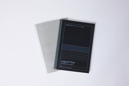 Logical T-Line Prime Paper Notebook (A5) Unique Visible line